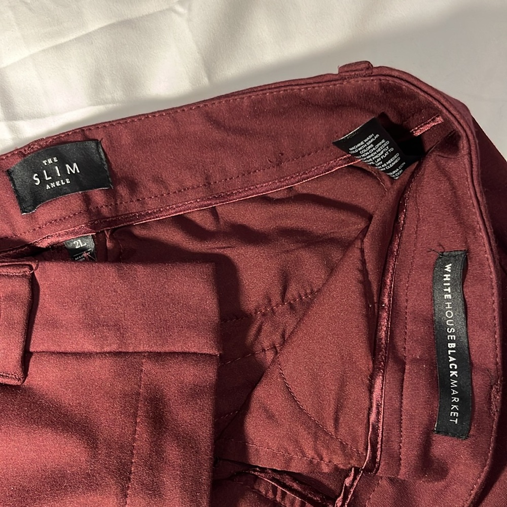 WHBM Purple-Red The Slim Ankle Pants